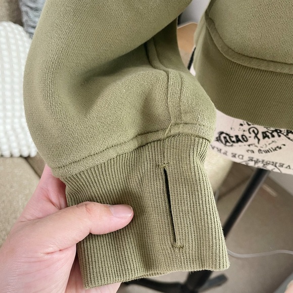 Lululemon Scuba Oversized Full Zip Hoodie - Bronze Green - Picture 5 of 12